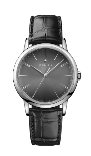 Zenith Elite Classic Stainless Steel / Black / Alligator 03.2290.679/26.C493