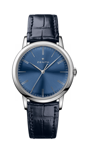 Zenith Elite Classic Stainless Steel / Blue / Alligator 03.2290.679/51.C700
