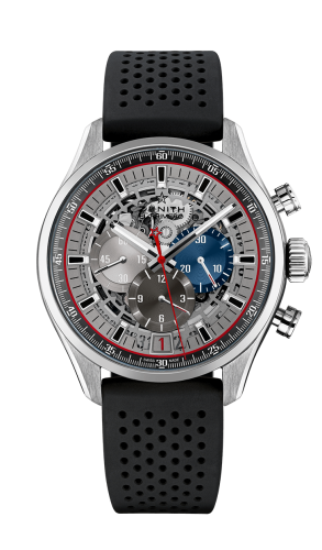 Zenith El Primero Chronomaster Skeleton 45 Stainless Steel / Rubber 03.2522.400/69.R576