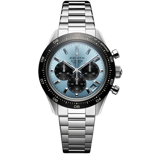 Zenith Chronomaster Sport Yoshida Stainless Steel / Aqua Blue / Bracelet 03.3104.3600/54.M3100