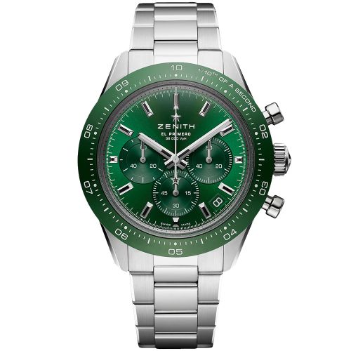 Zenith Chronomaster Sport Yoshida Stainless Steel / Green / Bracelet 03.3107.3600/56.M3100