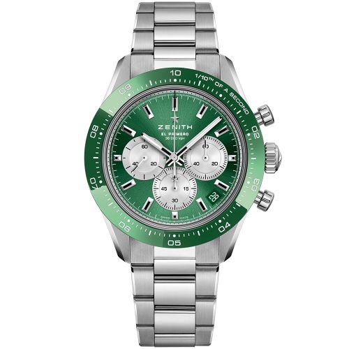Zenith Chronomaster Sport Yoshida Stainless Steel / Green / Bracelet 03.3108.3600/57.M3100