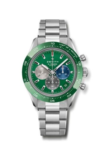 Zenith Chronomaster Sport Stainless Steel / Green / Bracelet 03.3119.3600/56.M3100
