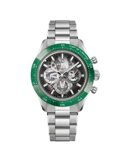 Zenith Chronomaster Sport Skeleton Stainless Steel / Green 03.3131.3600/01.M3130