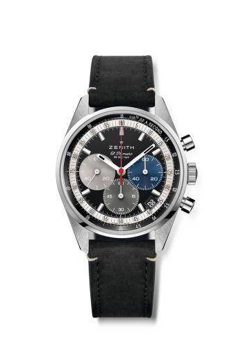Zenith Chronomaster Original Stainless Steel / Black / Strap 03.3200.3600/22.C908