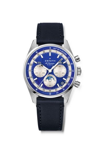 Zenith Chronomaster Original Triple Calendar Stainless Steel / Lapis Lazuli 03.3400.3610/51.C910