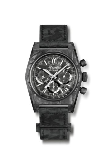 Zenith El Primero A3818 Revival The Cover Girl Forged Carbon / Hindu Arabic 10.A3818.400/21.C105