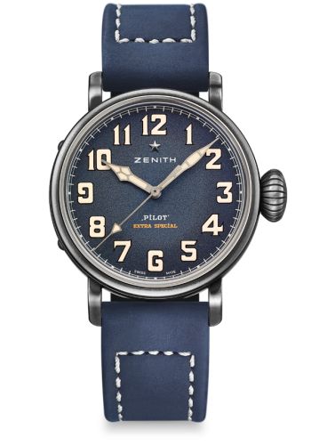 Zenith Pilot Type 20 Extra Special 40 Aged Stainless Steel / Blue 11.1940.679/53.C808