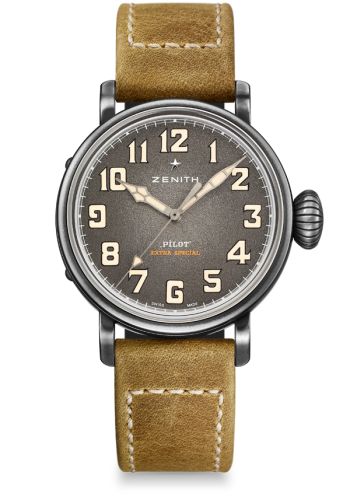Zenith Pilot Type 20 Extra Special 40 Aged Stainless Steel / Grey 11.1940.679/91.C807