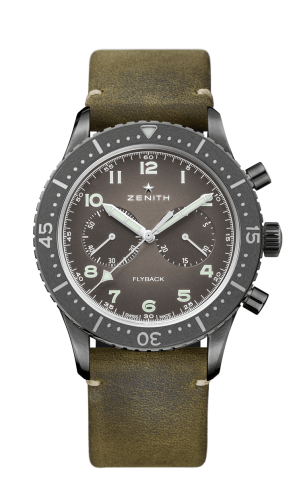 Zenith Cronometro Tipo CP-2 Flyback Aged Steel / Slate 11.2240.405/21.C773