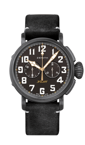 Zenith Pilot Type 20 Ton-Up Chronograph Aged Steel / Black 11.2432.4069/21.C900