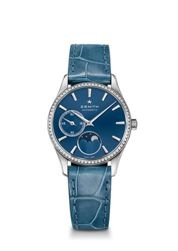 Zenith Elite Ultra Thin Lady Moonphase Blue / Diamond 16.2310.692/51.C705