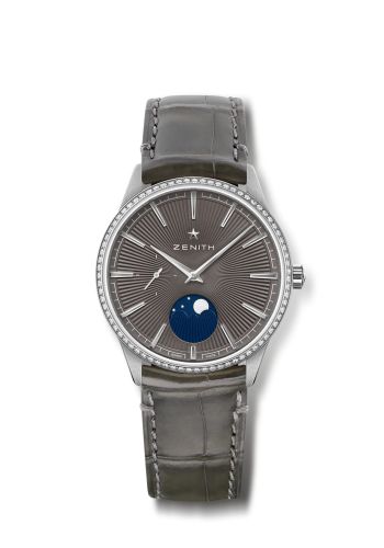 Zenith Elite Moon Phase 36 Stainless Steel / Grey 16.3200.692/03.C833