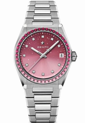 Zenith Defy Midnight Stainless Steel / Pink Ribbon 16.9201.670/10.MI001
