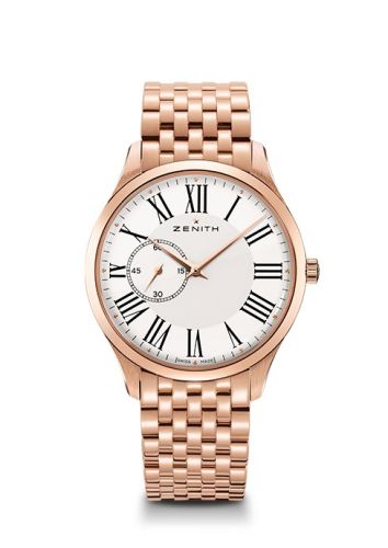 Zenith Elite Ultra Thin Rose Gold Roman Bracelet 18.2010.681/11.M2010
