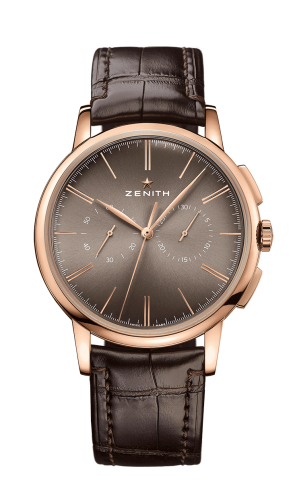 Zenith Elite Chronograph Classic Rose Gold / Grey / Alligator 18.2270.4069/18.C498