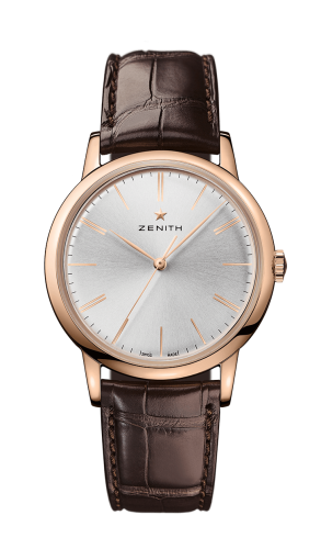 Zenith Elite Classic Rose Gold / Silver / Alligator 18.2290.679/01.C498