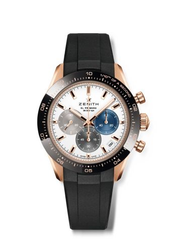 Zenith Chronomaster Sport Rose Gold / White / Rubber 18.3100.3600/69.R951