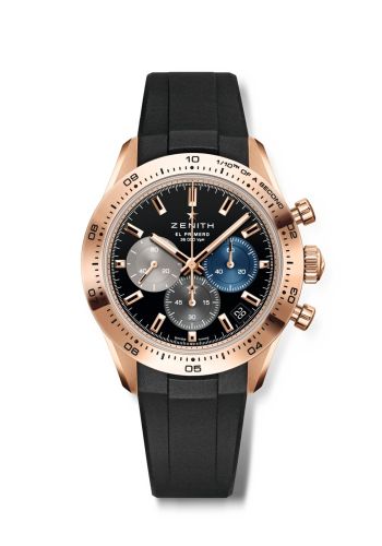 Zenith Chronomaster Sport Rose Gold / Black / Rubber 18.3101.3600/21.R951