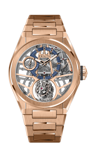 Zenith Defy Zero G Rose Gold / Skeleton / Bracelet 18.9000.8812/79.M9000