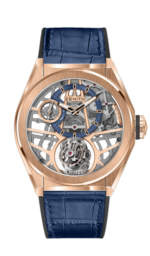 Zenith Defy Zero G Rose Gold / Skeleton / Alligator 18.9000.8812/79.R584