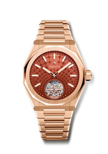 Zenith Defy Skyline Tourbillon Rose Gold / Brick Red 18.9301.3630/67.I001