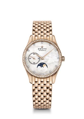 Zenith Elite Ultra Thin Lady Moonphase Rose Gold / MOP / Diamond / Bracelet 22.2310.692/81.M2310