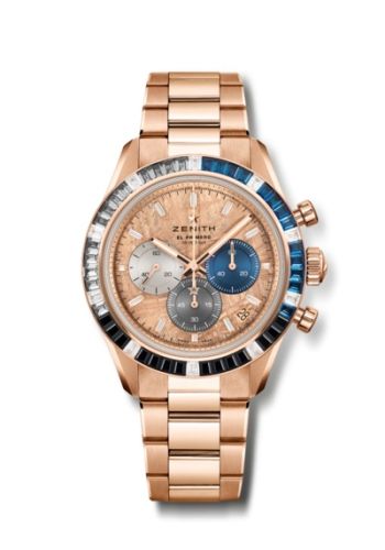 Zenith Chronomaster Sport Rose Gold - Baguette Tricolor / Champagne Meteorite 22.3100.3600/69.M3100