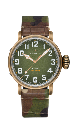 Zenith Pilot Type 20 Adventure 45mm Bronze / Khaki / Camo 29.2430.679/63.C814