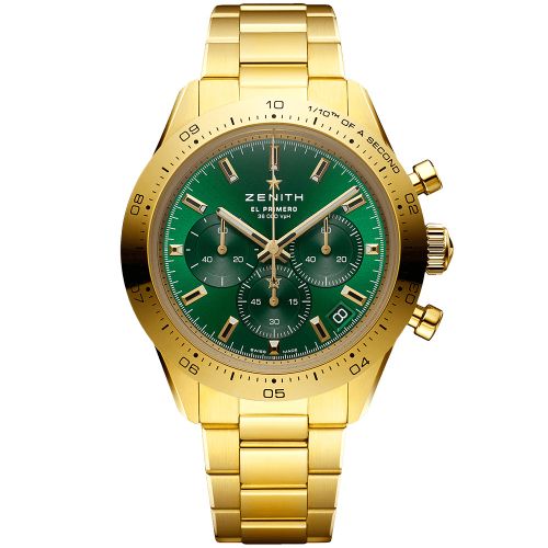 Zenith Chronomaster Sport Yoshida Yellow Gold / Green / Bracelet 30.3100.3600/56.M3100