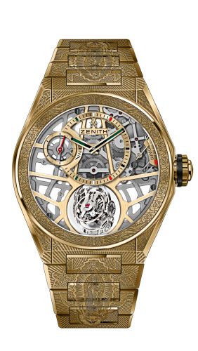 Zenith Defy Zero G Yellow Gold / Virgen de Guadelupe Edition 30.9001.8812/75.M9001
