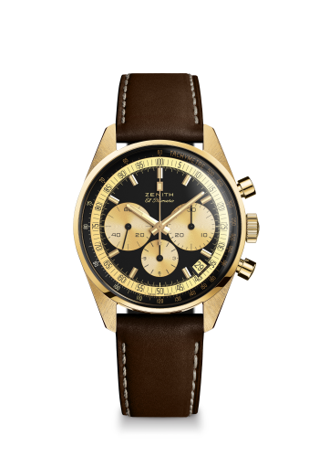 Zenith El Primero A386 Revival Yellow Gold / Black / Phillips 30.P386.400/27.C841