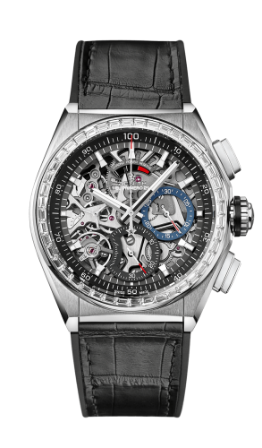 Zenith Defy El Primero 21 Titanium / Diamond / Skeleton / Alligator 33.9000.9004/78.R582