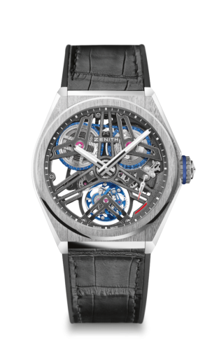 Zenith Defy Fusee Tourbillon Platinum / Skeleton / Alligator 40.9000.4805/75.R582