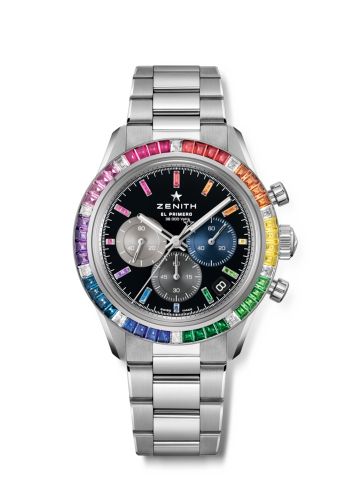 Zenith Chronomaster Sport White Gold - Baguette / Rainbow 45.3104.3600/21.M3100