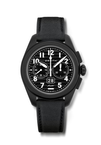 Zenith PILOT Big Date Flyback Black Ceramic / Black 49.4000.3652/21.I001