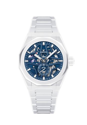 Zenith Defy Skyline Skeleton White Ceramic / Blue 49.9301.3620/79.I001
