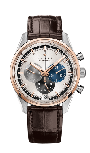 Zenith El Primero Chronomaster 42 Stainless Steel / Rose Gold / Silver / Alligator 51.2080.400/69.C494