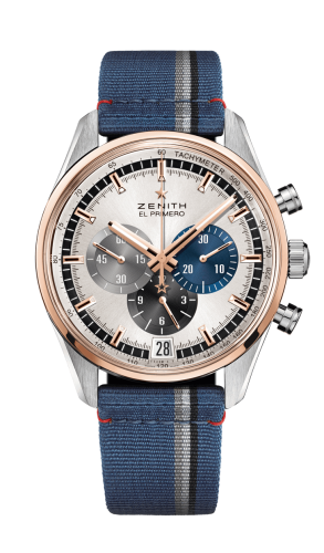 Zenith El Primero Chronomaster 42 Stainless Steel / Rose Gold / Silver / Fabric 51.2080.400/69.C802