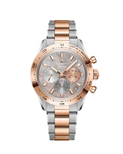 Zenith Chronomaster Sport Stainless Steel - Rose Gold / MOP / Bracelet 51.3102.3600/01.M3100